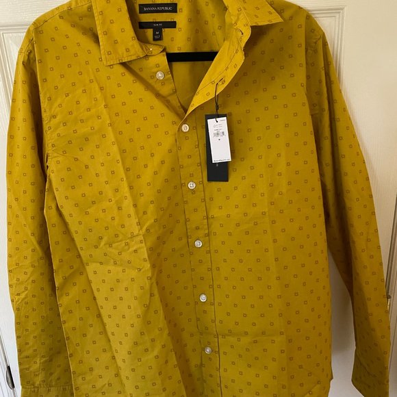 Banana Republic Untucked Slim-Fit Cotton Shirt